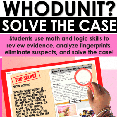 Valentine's Day Logic Games and Whodunit Math and Logic Bundle